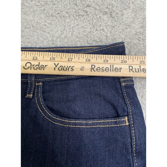 Old Navy Womens Jeans Wow Flare Denim Blue Dark Rinse High Rise Boho 20 - Picture 7 of 9